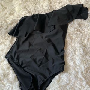 Off the shoulder swim suit